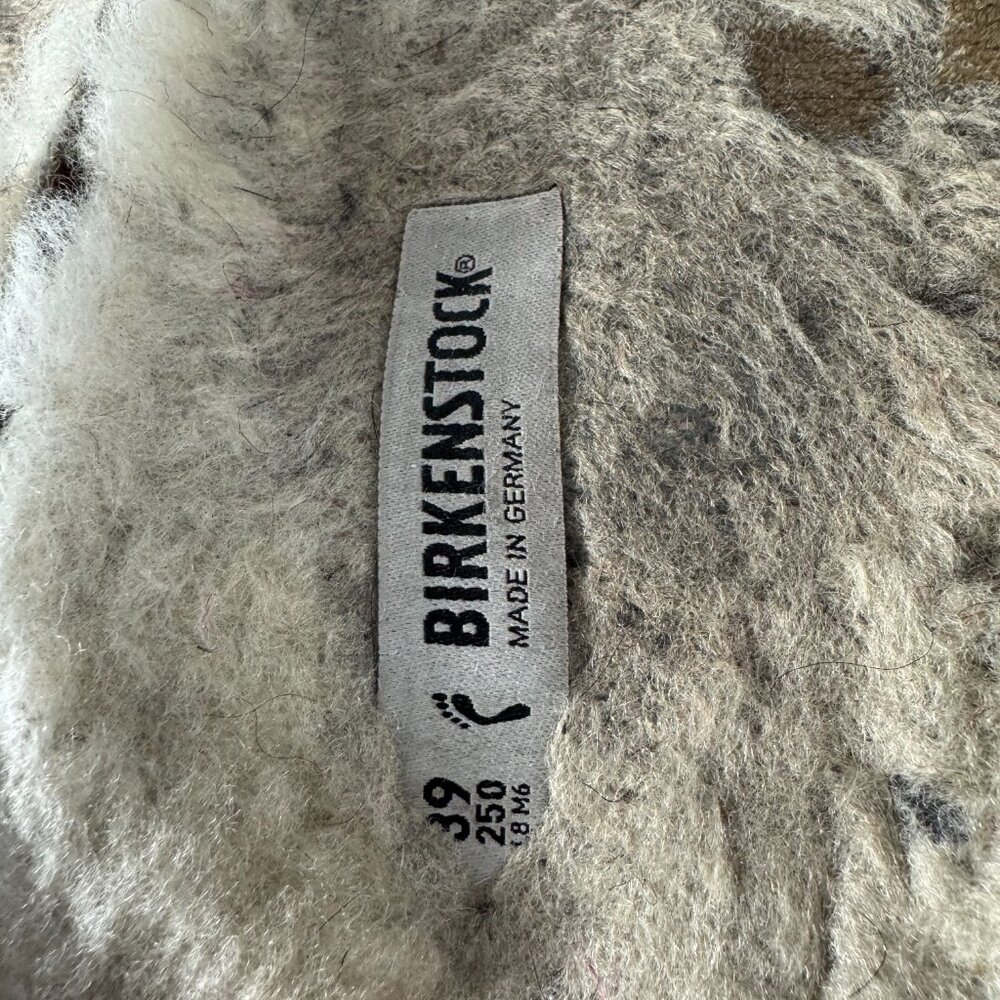 Birkenstock Zermatt Shearling Wool Felt, Light Gray, Size 39 - Picture 13 of 15